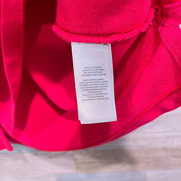 POLO Ralph Lauren Classic Fit Pocket Logo Shirt Red Short Sleeve Mens Large - Picture 7 of 7